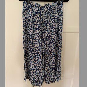 Madewell Huston Pull-On Crop Pants French Floral